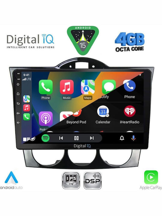Digital IQ Car Audio System for Mazda RX-8 2001-2008 Bluetooth USB WiFi GPS Apple CarPlay Android Auto with 9" Touch Screen
