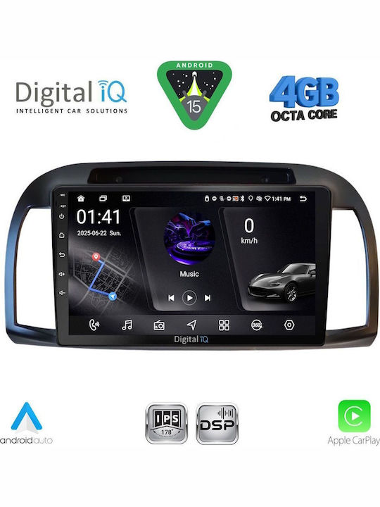 Digital IQ Car Audio System for Nissan Micra 2002-2010 Bluetooth USB WiFi GPS Apple CarPlay Android Auto with 9" Touch Screen