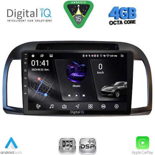 Digital IQ Ηχοσύστημα Αυτοκινήτου για Nissan Micra 2002-2010 (Bluetooth/USB/WiFi/GPS/Apple-Carplay/Android-Auto) με Οθόνη Αφής 9"
