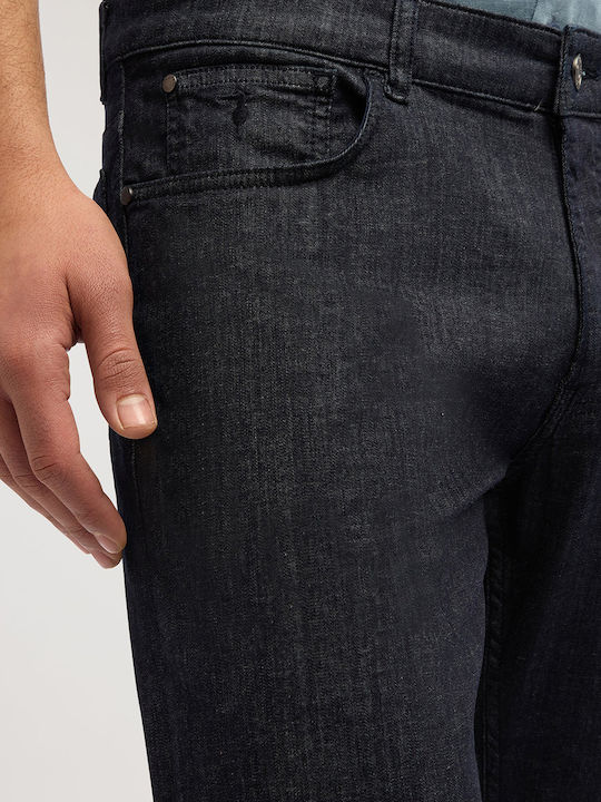 Herren Jeanshosen Elastisches Rinse Blau Leicht Denim
