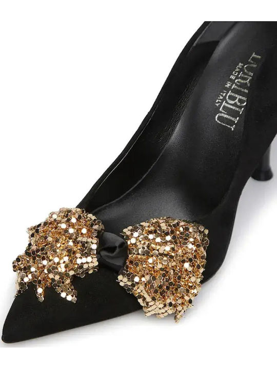 Suede Heels With High Heel Black