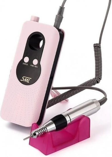 SML Nail Drill Battery 30W Pink with 35000 Rounds per Minute