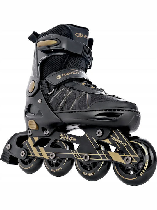 Raven Expert Inline Αυξομειούμενα Rollers Χρυσά Ενηλίκων