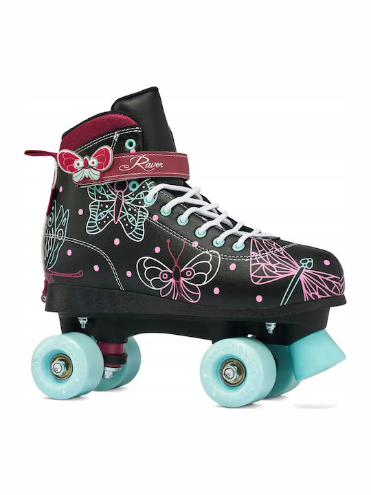 Raven Amelia Inline Αυξομειούμενα Rollers Μαύρα Παιδικά