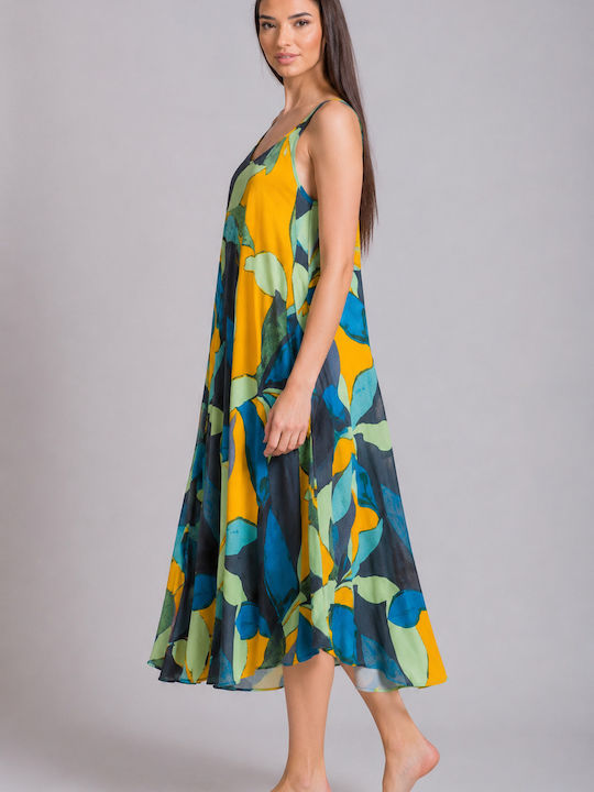 Rima Beachwear Women's Maxi Beach Dress Yellow