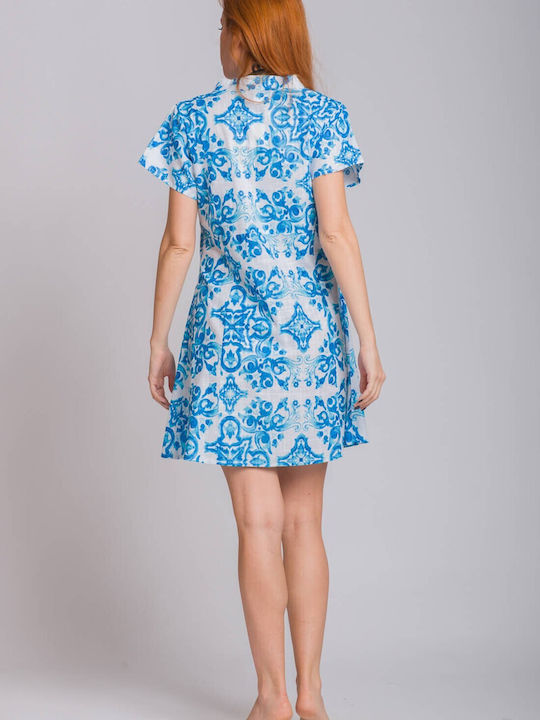 Rima Beachwear Rochie Scurtă De Plajă Pentru Femei Albastru Deschis
