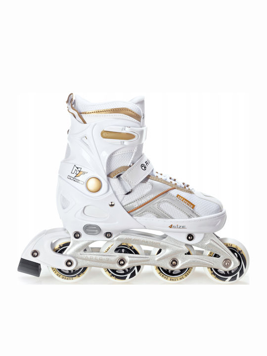 Raven Pulse Inline Αυξομειούμενα Rollers Λευκά Ενηλίκων