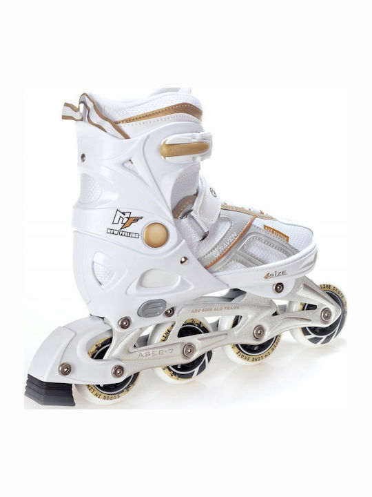 Raven Pulse Inline Αυξομειούμενα Rollers Λευκά Ενηλίκων