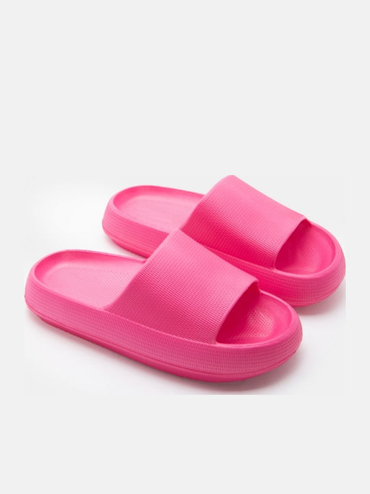 Damen Zehentrenner Mit Plattformen In Fuchsie Farbe