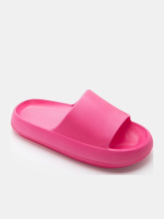 Damen Zehentrenner Mit Plattformen In Fuchsie Farbe
