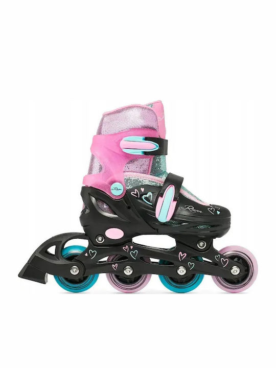 Raven Loret Inline Adjustable Black Kids Rollers