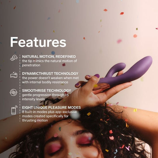 Lelo Ina Thrust Vibrator Rabbit cu Control de la Distanță Violet
