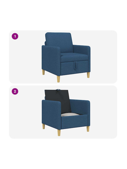 Blue Armchair 72x78x87cm