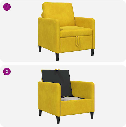 Yellow Armchair 72x78x87cm