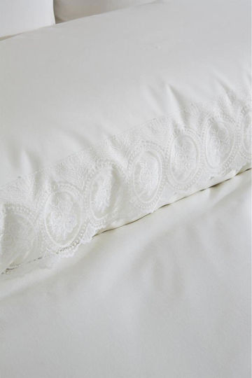 SteweHome Duvet Cover Set 200x220cm Double With 2 Pillowcases Beige