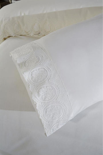 SteweHome Duvet Cover Set 200x220cm Double With 2 Pillowcases Beige