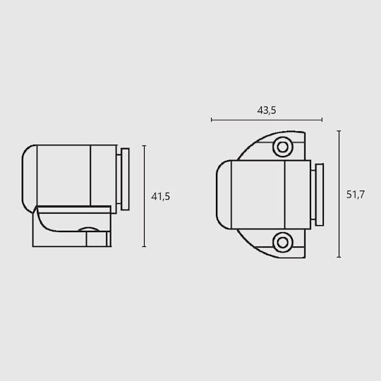 Opritoare Ușă Magnetic Argintiu