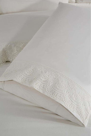 SteweHome Duvet Cover Set 200x220cm Double With 2 Pillowcases Beige