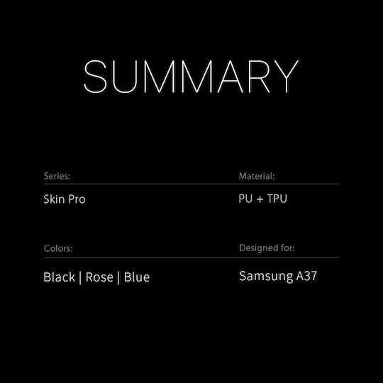 Dux Ducis Skin Book Synthetic Leather / Silicone Blue (Galaxy A37)