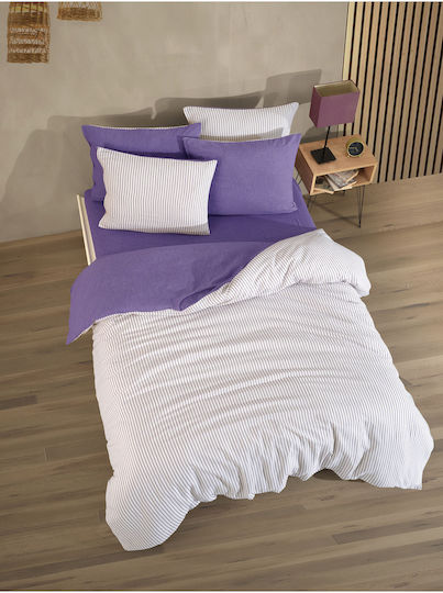SteweHome Σετ Μονή 160x220cm Ριγέ