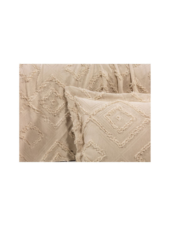 SteweHome Cotton Duvet Cover Double 250x260 Beige