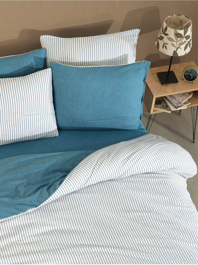 SteweHome Set Huse Pentru Pilote Simplu 160x220cm În Dungi SteweHome Set Huse Pentru Pilote Simplu 160x220cm În Dungi