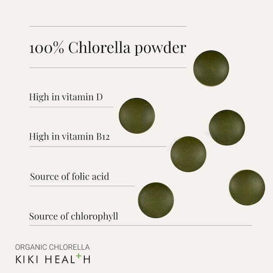 Kiki Health Organic Chlorella 500mg 200 ταμπλέτες
