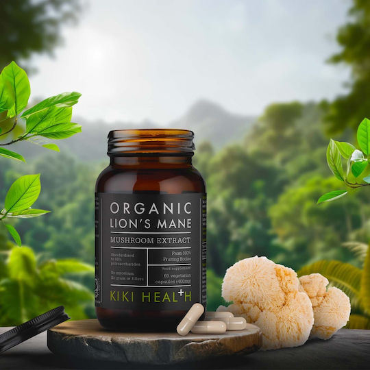Kiki Health Organic Lion's Mane 400mg 60 φυτικές κάψουλες