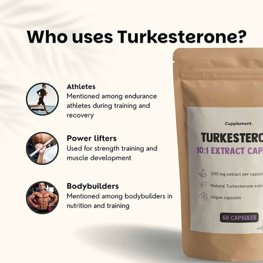 Cupplement Turkesterone Extract 500mg 60 κάψουλες