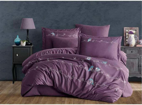 SteweHome Double Set 200x220cm Purple