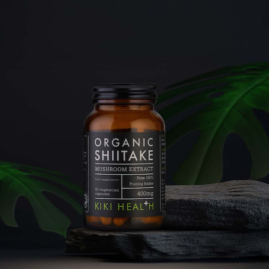 Kiki Health Organic Shiitake 400mg 60 Vegetable Capsules