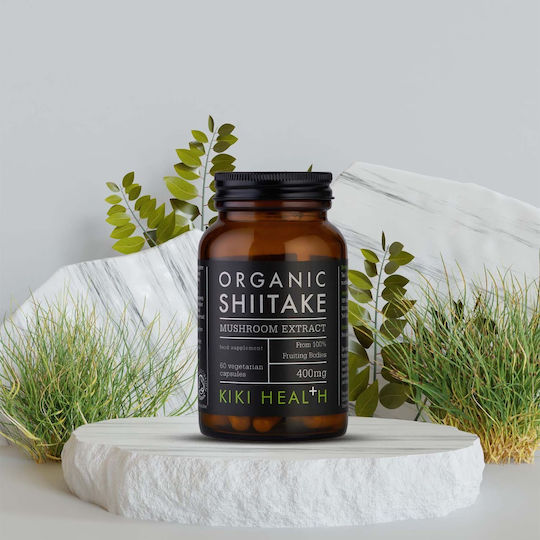 Kiki Health Organic Shiitake 400mg 60 Vegetable Capsules