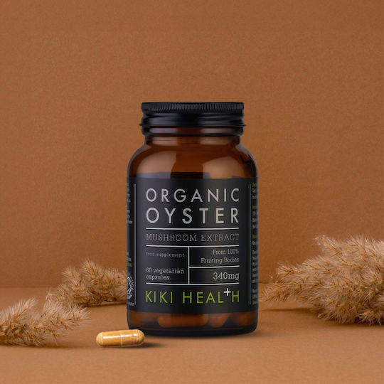 Kiki Health Organic Oyster Mushroom Extract 340mg 60 veg. caps