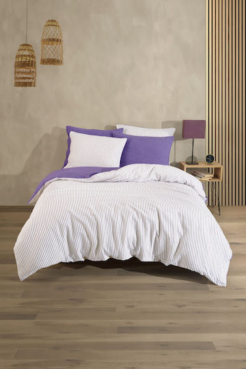 SteweHome Σετ Μονή 160x220cm Ριγέ