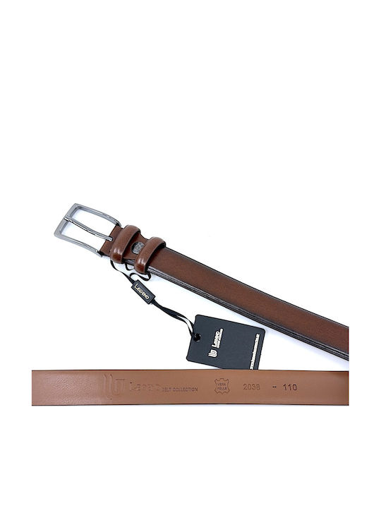 Herren Gürtel Leder Tabac