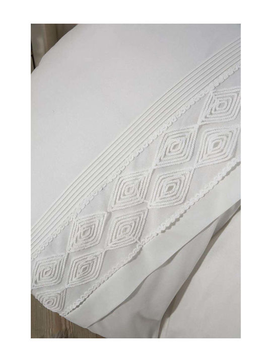 SteweHome Duvet Cover Set 200x220cm Double With 2 Pillowcases Beige