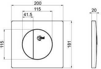 Ideal Standard Flush Plate Dual Flush