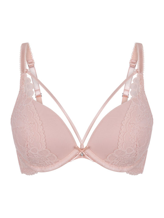 Isadora Roz Sutien Push Up Cu Armatură