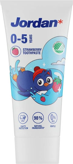 Jordan Kinderzahnpasta mit Geschmack Erdbeere 50ml