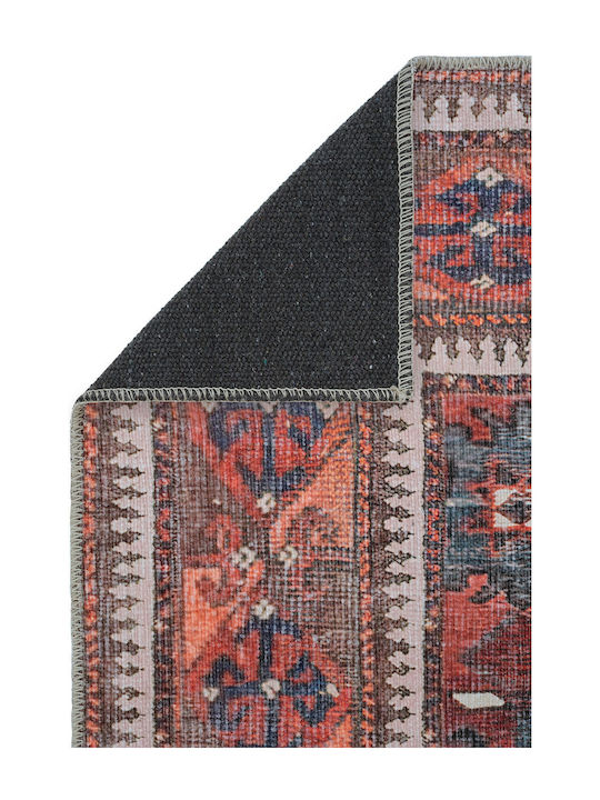 SteweHome Ορθογώνιο Χαλάκι Κουζίνας Πορτοκαλί 95x250εκ.