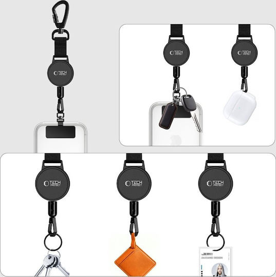 Mobile Phone Safety Strap Tech-protect Urbanloop Anti-theft Black