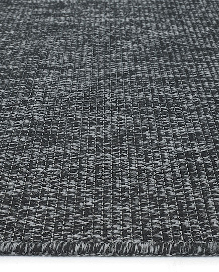 SteweHome Küchenmatte Läufer mit Rutschfestem Untergrund Schwarz 80x150cm