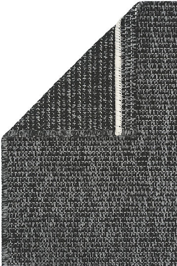 SteweHome Küchenmatte Läufer mit Rutschfestem Untergrund Schwarz 80x150cm