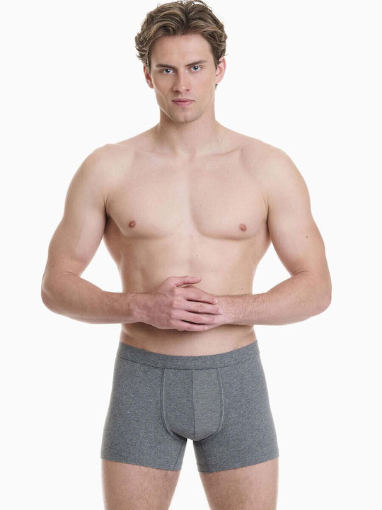 Men's Boxers Khaki - Grey Melange 2Pack