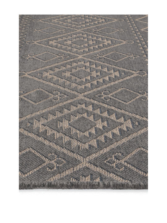 SteweHome Kitchen Runner Mat with Non-Slip Backing Gray 80x150cm