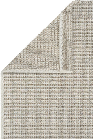 SteweHome Rectangular Kitchen Mat with Non-Slip Backing Straw 100x150cm