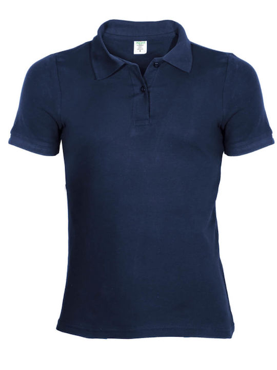 Kprime Γυναικείο Διαφημιστικό T-shirt Κοντομάνικο σε Γαλάζιο Χρώμα