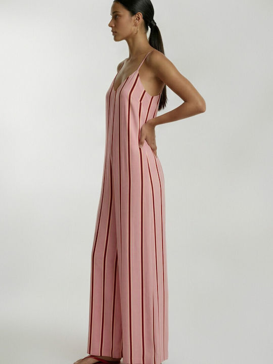Women’s One-piece Jumpsuit Pink 57-25-007A-1