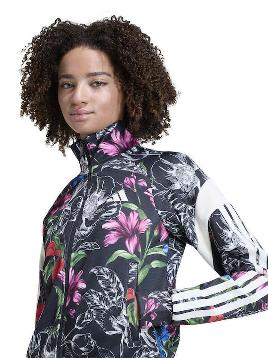 Tiro Short Women's Cardigan with Zipper Black