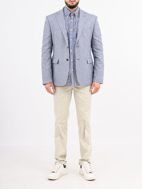 Sommer Herrenanzugsjacke Blau